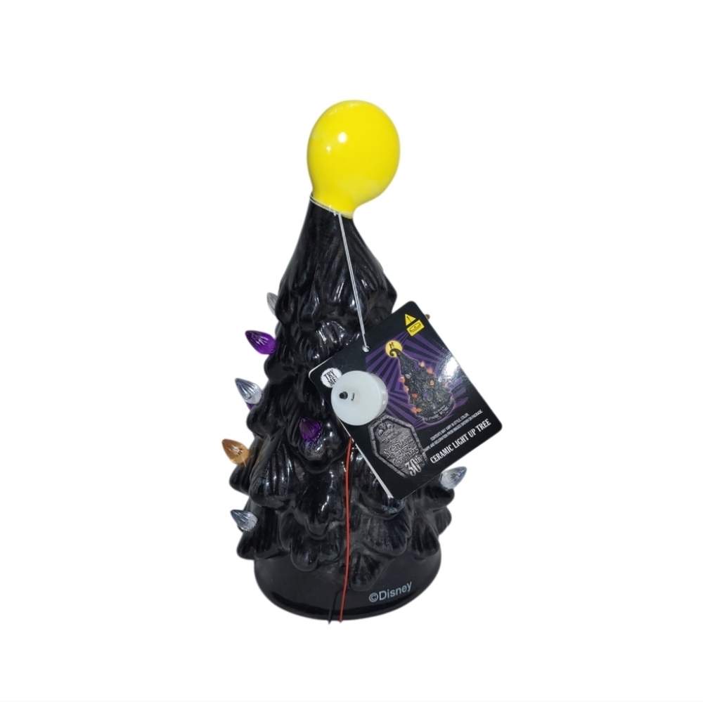 Tim Burton's The Nightmare Before Christmas Ceramic Halloween Light-Up Tree New - Picture 7 of 10